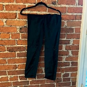 Dark green velvet pants